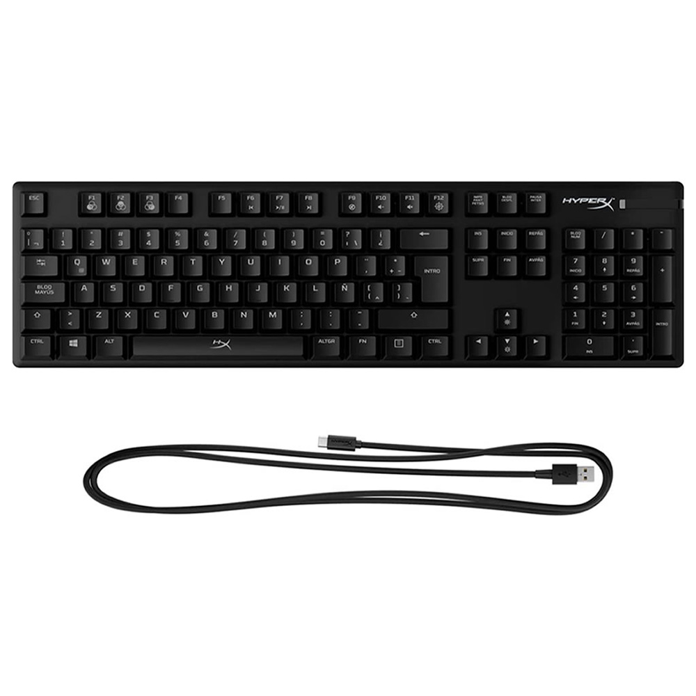TECLADO GAMER HYPERX ALLOY ORIGINS MECÁNICO RGB SWITCH BLUE ESPAÑOL HX-KB6BLX-LA - 4