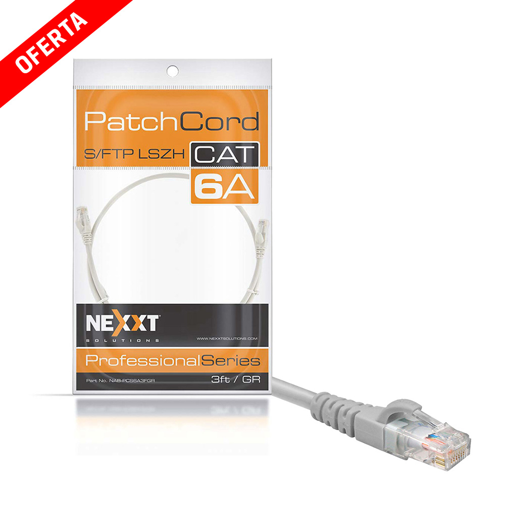 PATCH CORD CAT6 3FT NEXXT SOLUTIONS AB361NXT01 CABLE ETHERNET RJ45 0.9M - 1