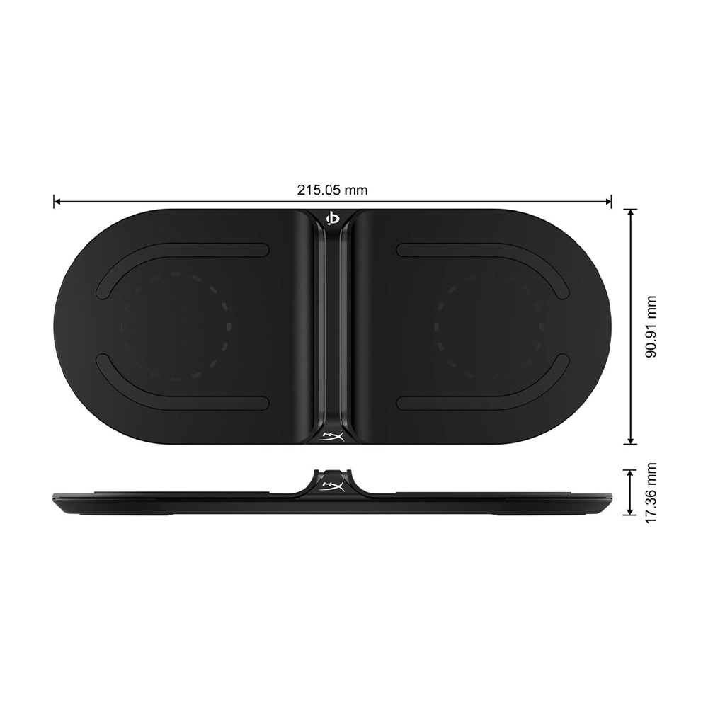 CARGADOR INALÁMBRICO HYPERX CHARGEPLAY BASE QI DOBLE HX-CPBS-A CARGADOR WIRELESS - 5
