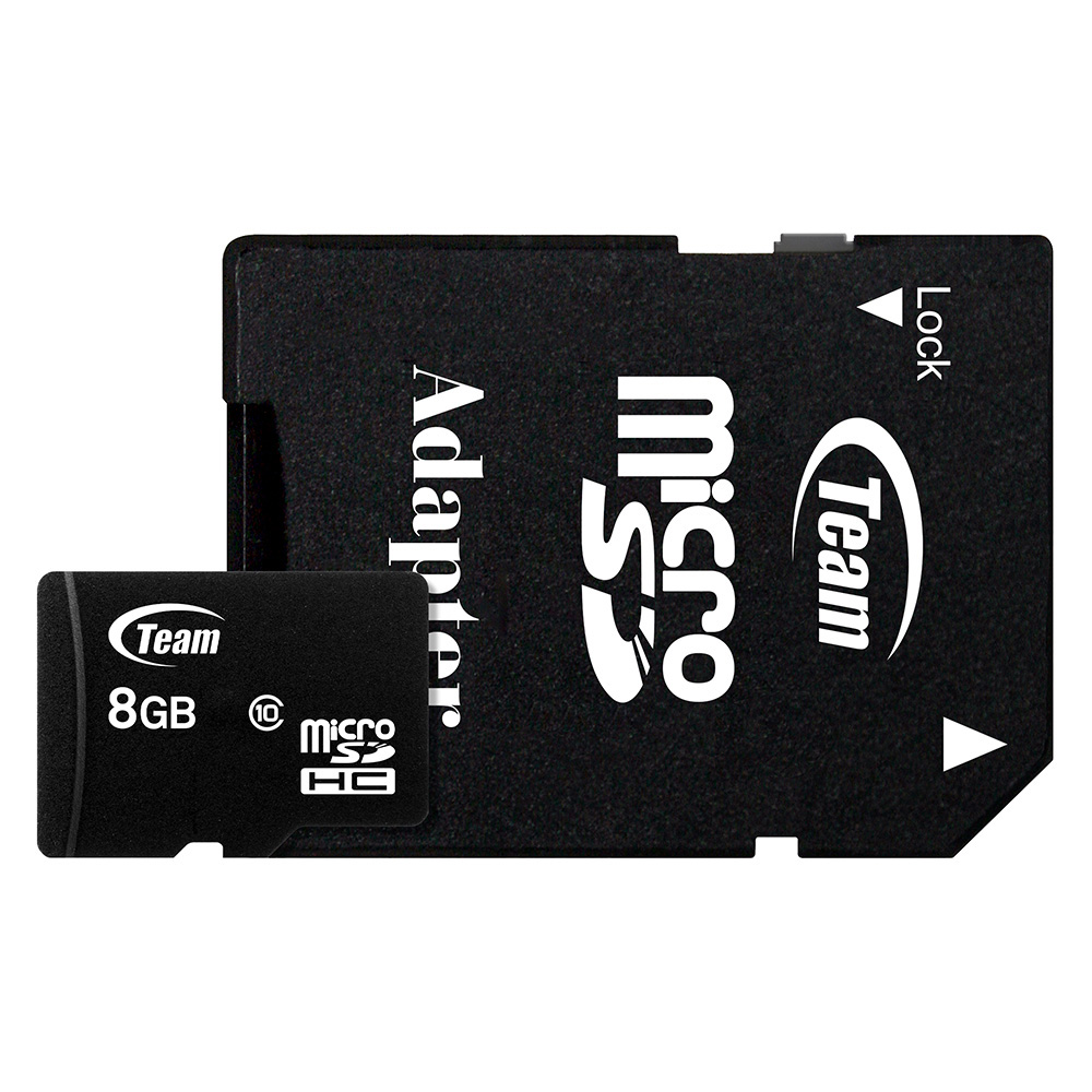 MEMORIA MICROSD 8GB TEAMGROUP CLASE 10 CON ADAPTADOR SD TUSDH8GCL1003 - 2