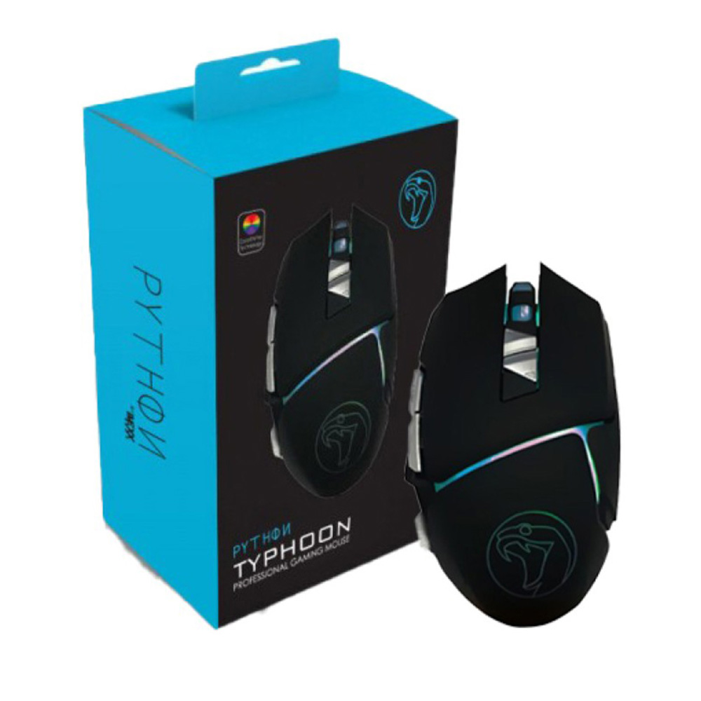 MOUSE GAMER IMEXX PHYTON IME-27295 RGB 7200 DPI 7 BOTONES USB NEGRO - 4