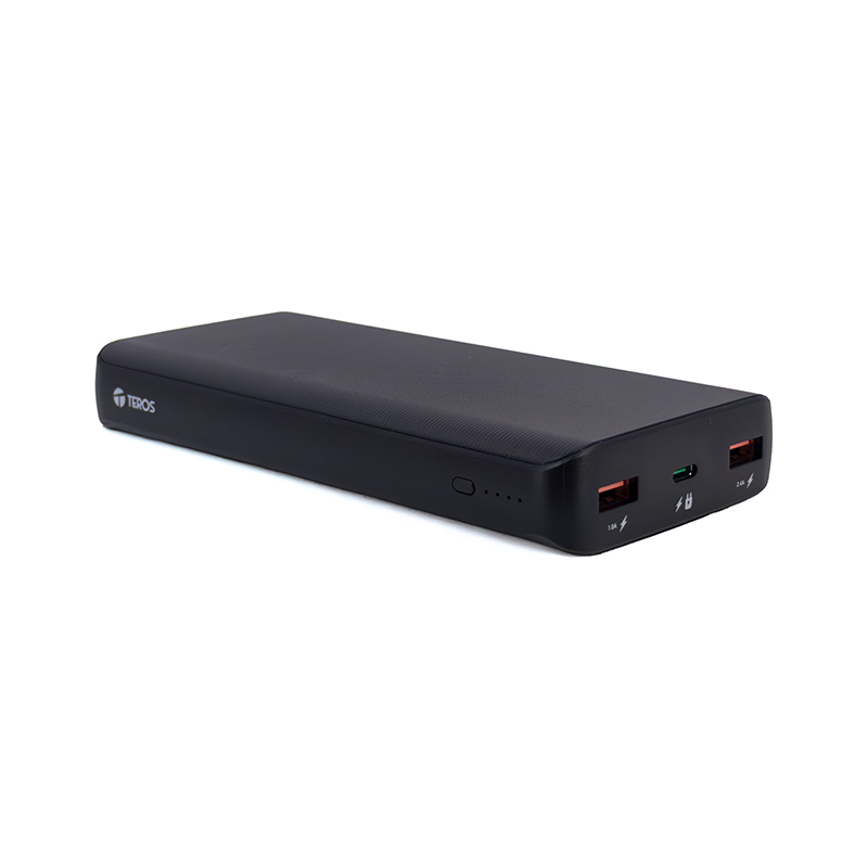 POWER BANK TEROS TE-7057N 20000MAH USB-A USB-C CARGA RÁPIDA NEGRO - 1