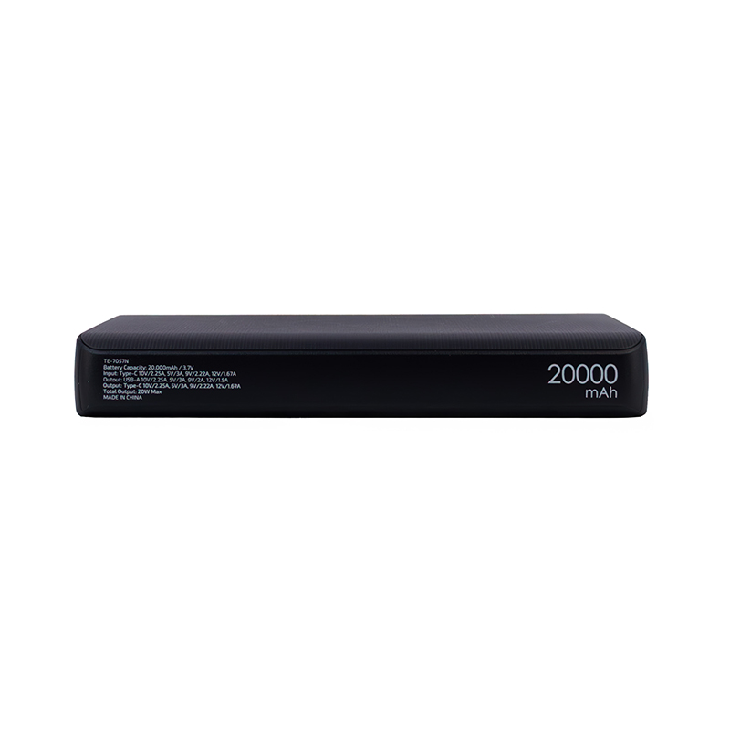 POWER BANK TEROS TE-7057N 20000MAH USB-A USB-C CARGA RÁPIDA NEGRO - 2