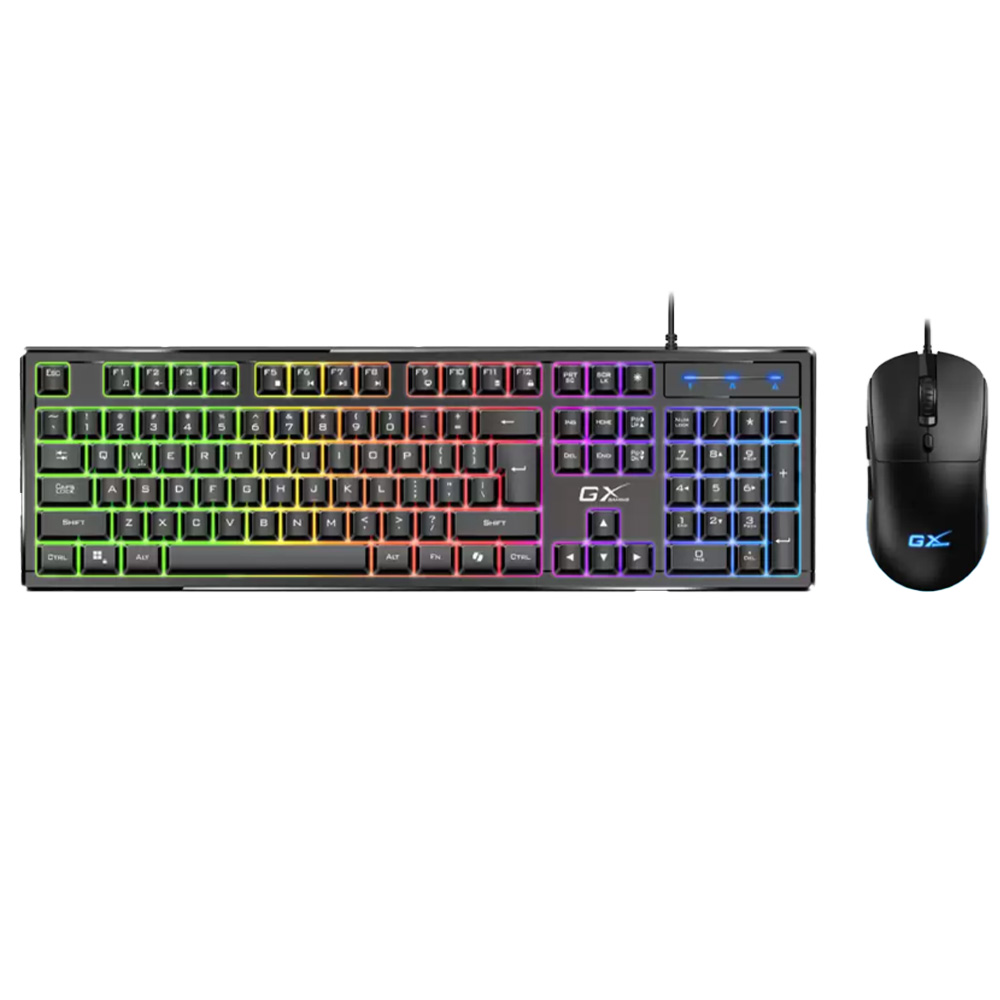 KIT TECLADO + MOUSE GAMER GENIUS GX SCORPION KM-GX6 RGB USB CON TECLA COPILOT - 2
