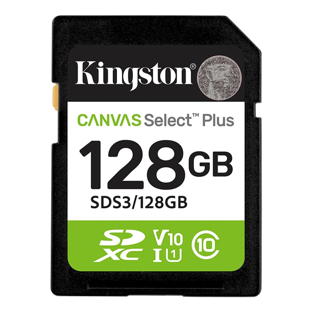 MEMORIA SD KINGSTON CANVAS SELECT PLUS 128GB UHS-I CLASE 10 V10 U1 150MB/S SDS3/128GB - 1