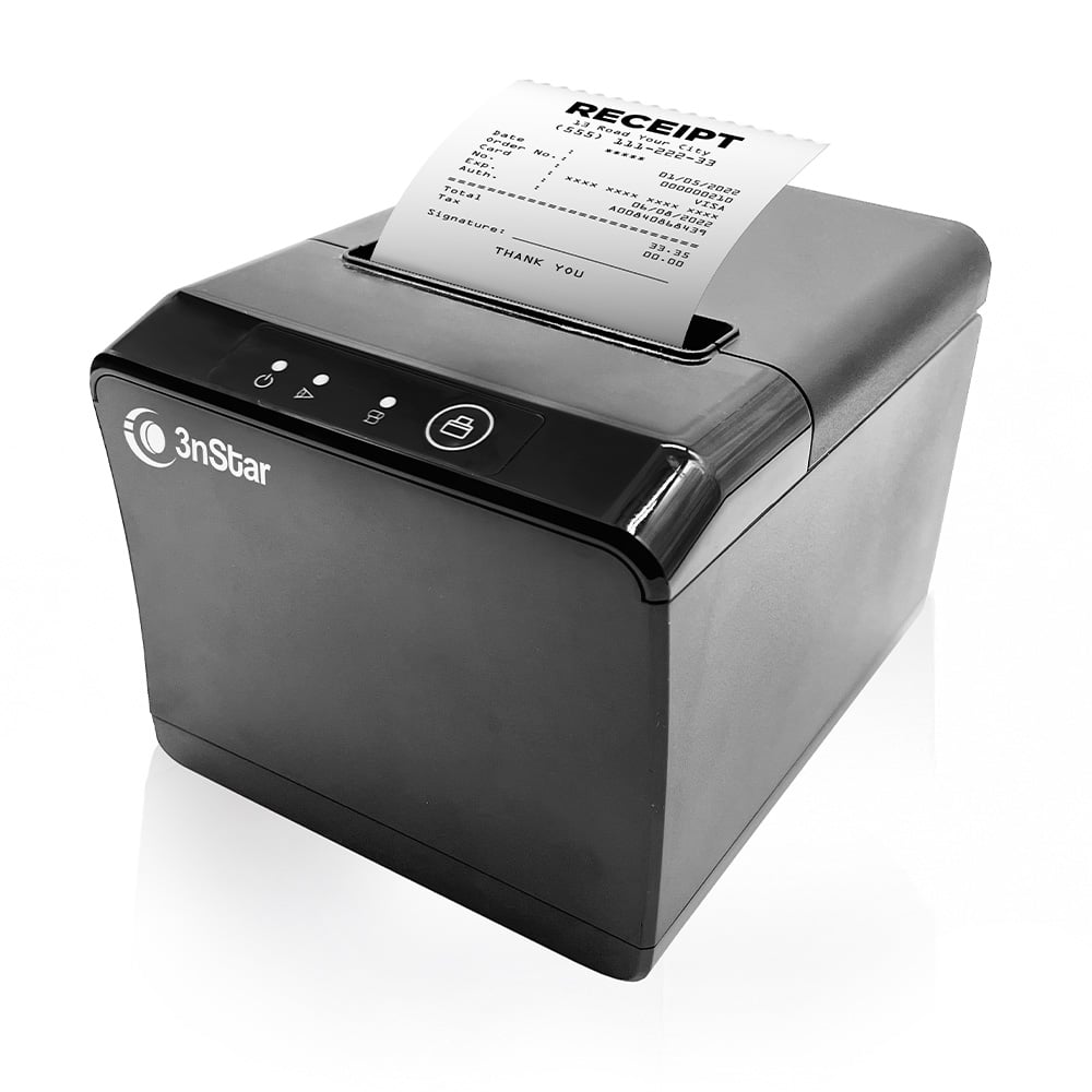 IMPRESORA TÉRMICA 3NSTAR RPT004 USB ETHERNET CORTE AUTOMÁTICO 203 DPI 230 MM/S NEGRA - 1