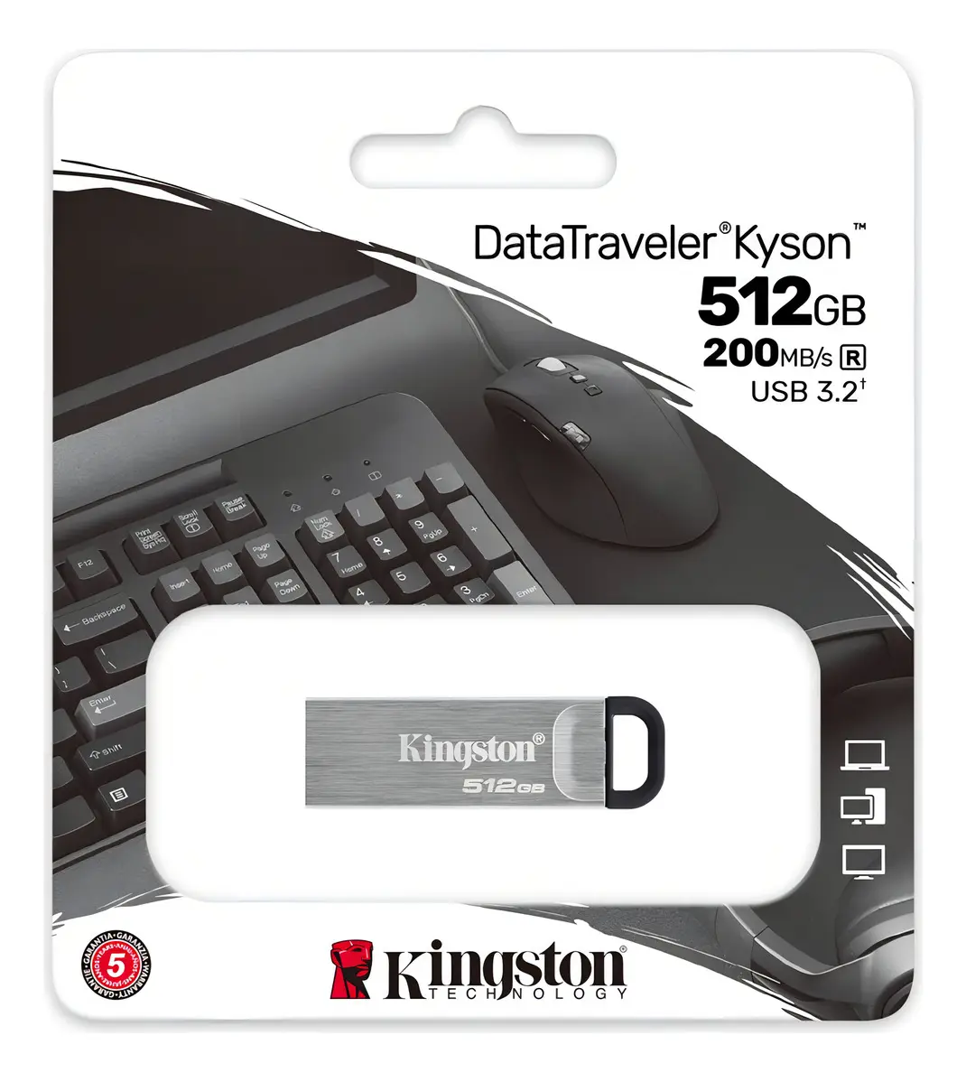KINGSTON DATATRAVELER KYSON 512 GB 3.2 GEN 1 - 3