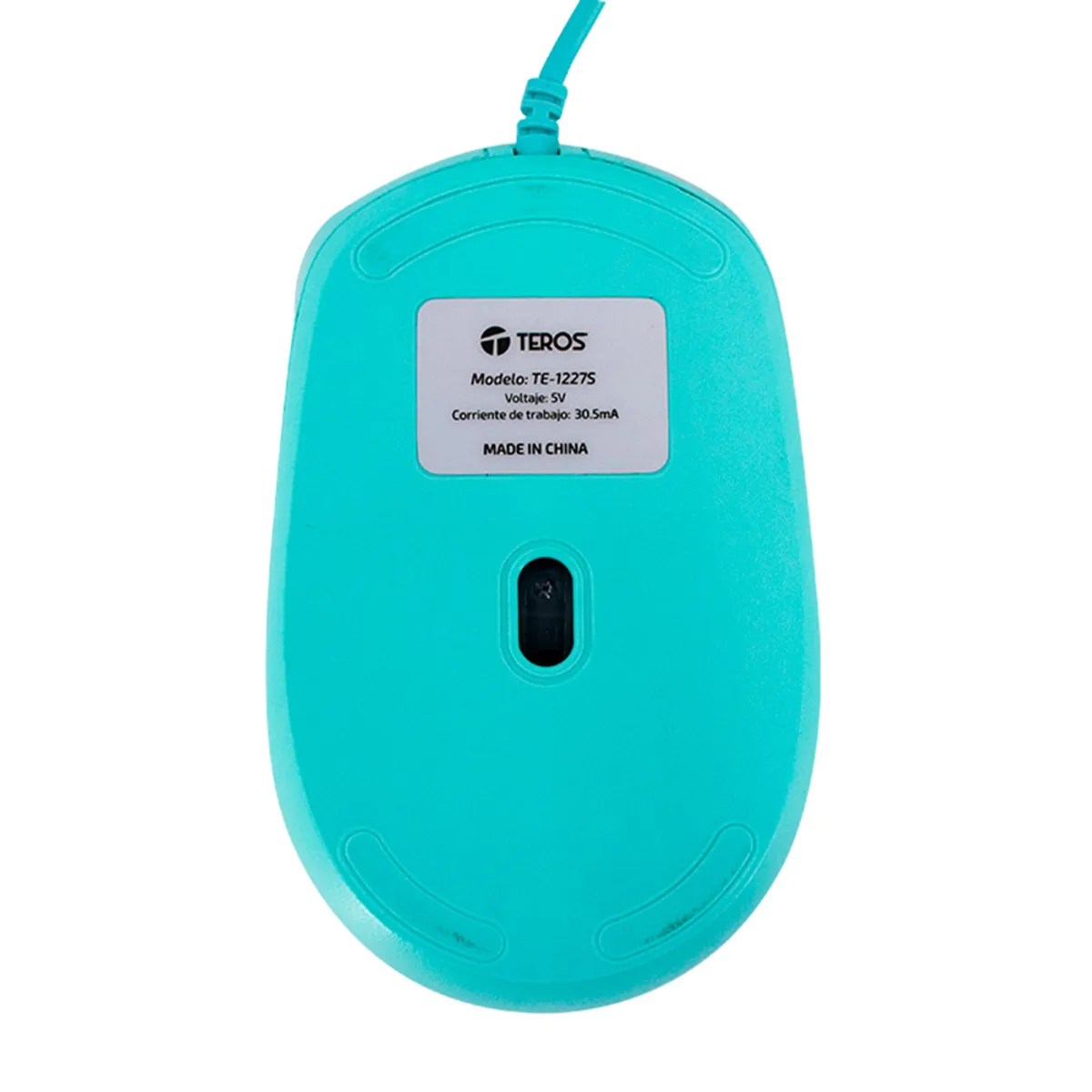 MOUSE ÓPTICO TEROS TE-1227S USB 1600 DPI 4 BOTONES COLOR VERDE PARA PC Y LAPTOP - 4