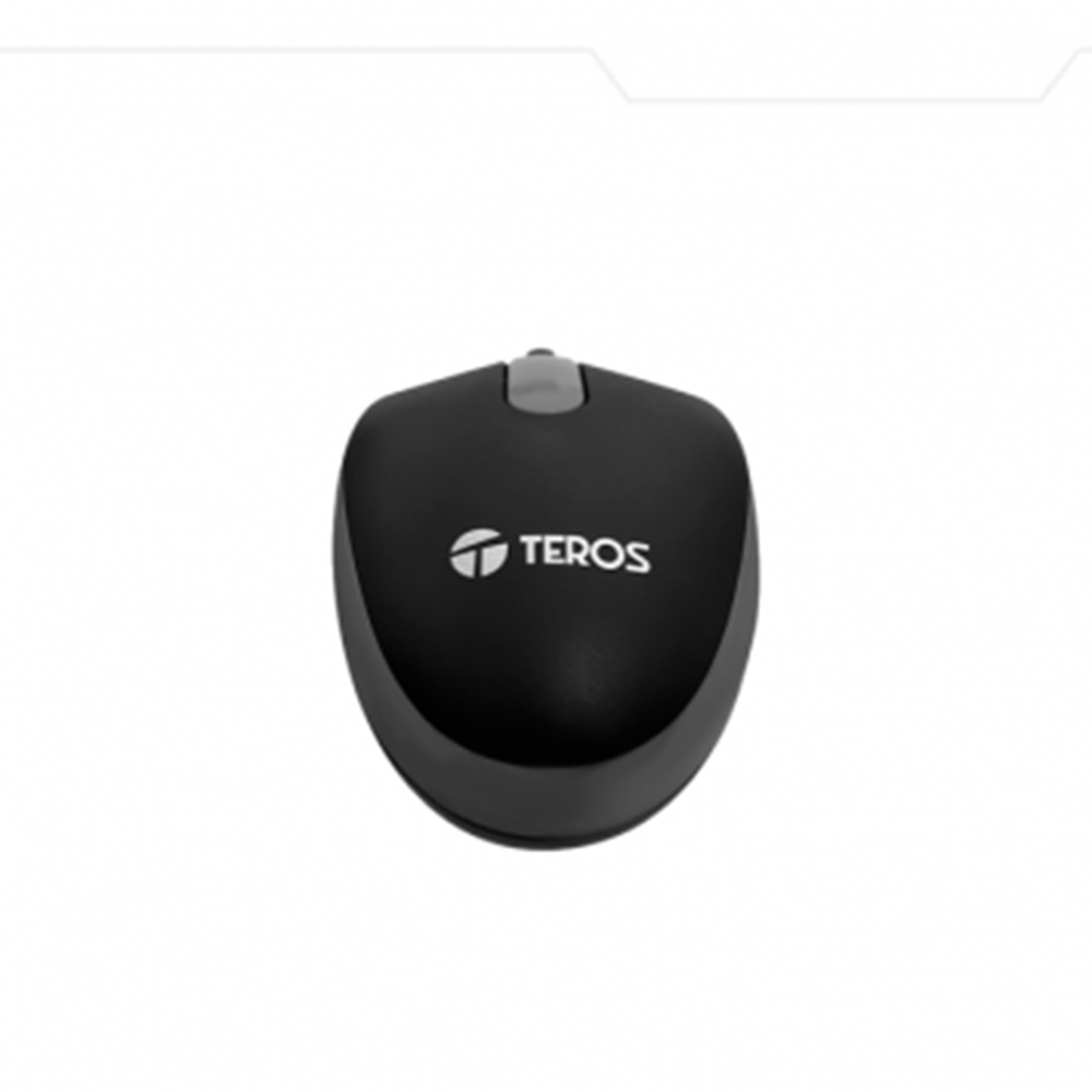 MOUSE ÓPTICO TEROS TE-1222S USB 1600 DPI 4 BOTONES NEGRO PARA PC Y LAPTOP - 4