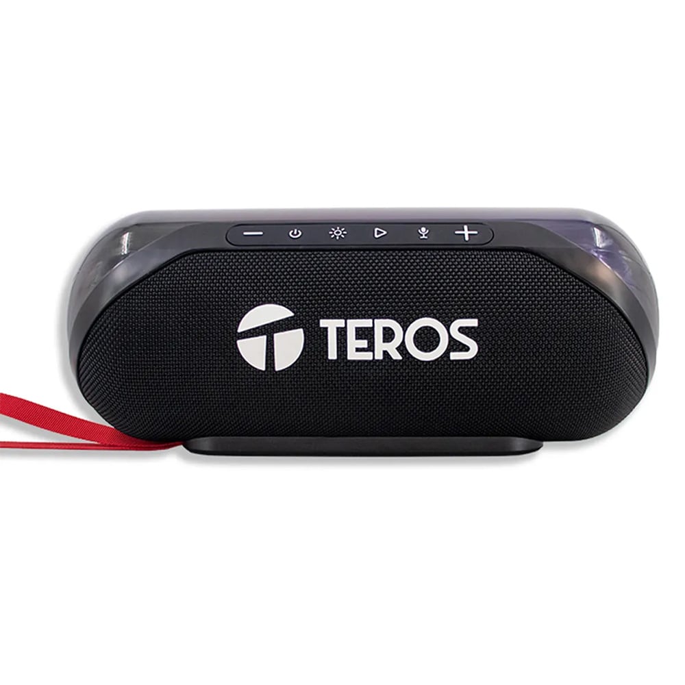PARLANTE INALÁMBRICO TEROS TE-6047N 20W BLUETOOTH 5.3 RGB PORTÁTIL NEGRO - 1