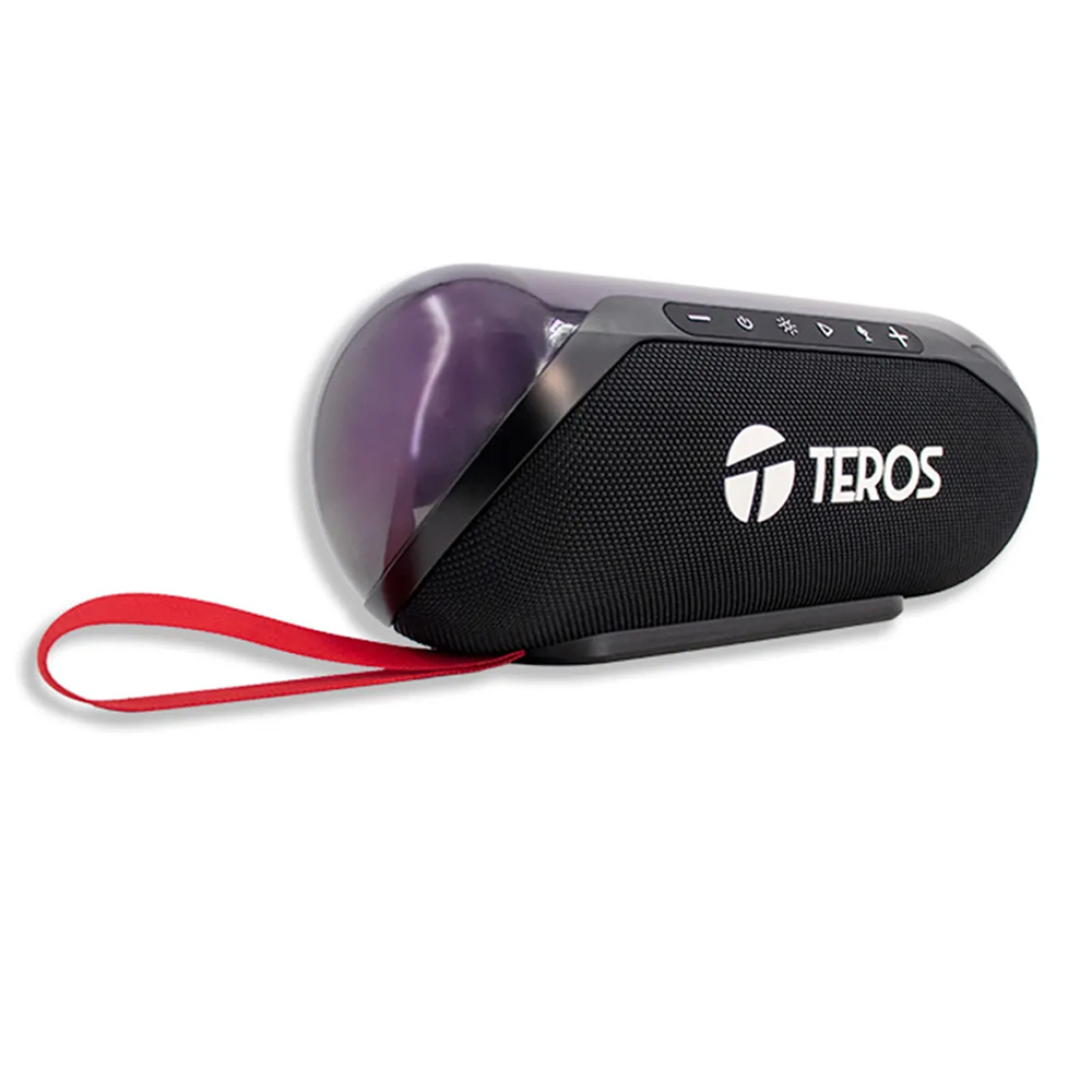 PARLANTE INALÁMBRICO TEROS TE-6047N 20W BLUETOOTH 5.3 RGB PORTÁTIL NEGRO - 2