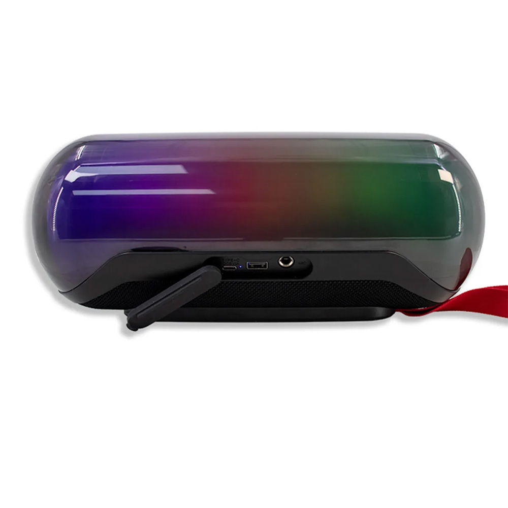 PARLANTE INALÁMBRICO TEROS TE-6047N 20W BLUETOOTH 5.3 RGB PORTÁTIL NEGRO - 4