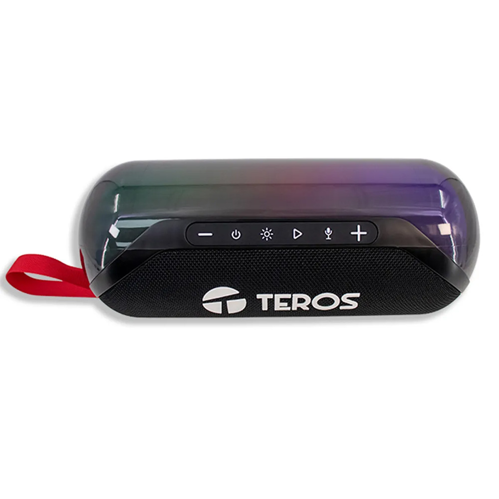 PARLANTE INALÁMBRICO TEROS TE-6047N 20W BLUETOOTH 5.3 RGB PORTÁTIL NEGRO - 5