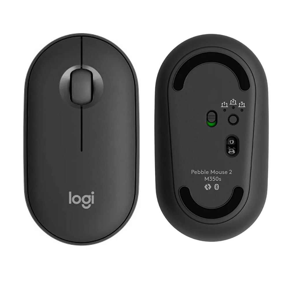MOUSE LOGITECH PEBBLE 2 M350S BLUETOOTH INALÁMBRICO WIRELESS BLACK SILENT CLICK GRAPHITE - 1