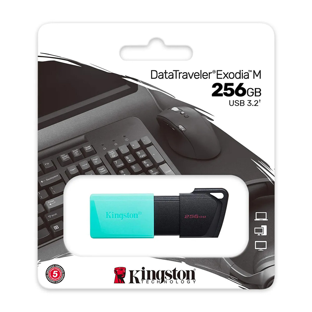 MEMORIA USB KINGSTON DATATRAVELER EXODIA M 256GB USB 3.2 GEN 1 ALTA VELOCIDAD - 2