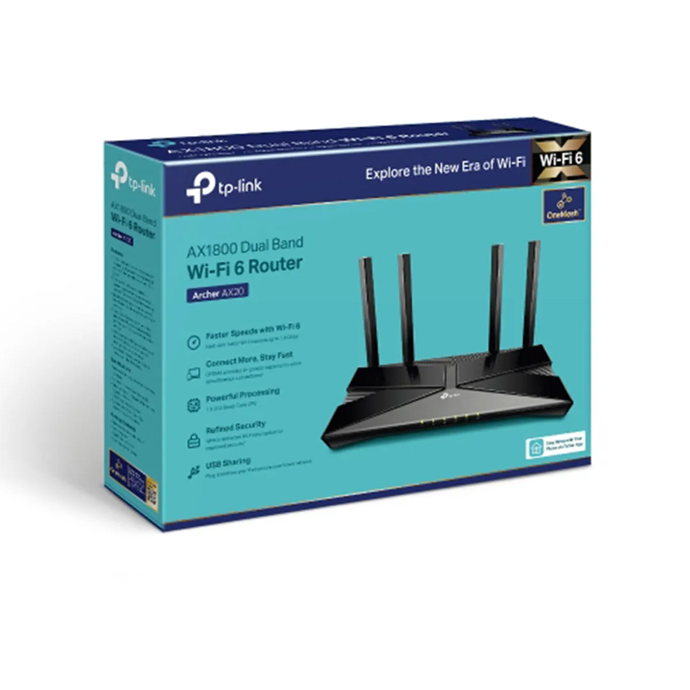 ROUTER WIFI 6 DOBLE BANDA ARCHER AX20 TP-LINK - 4