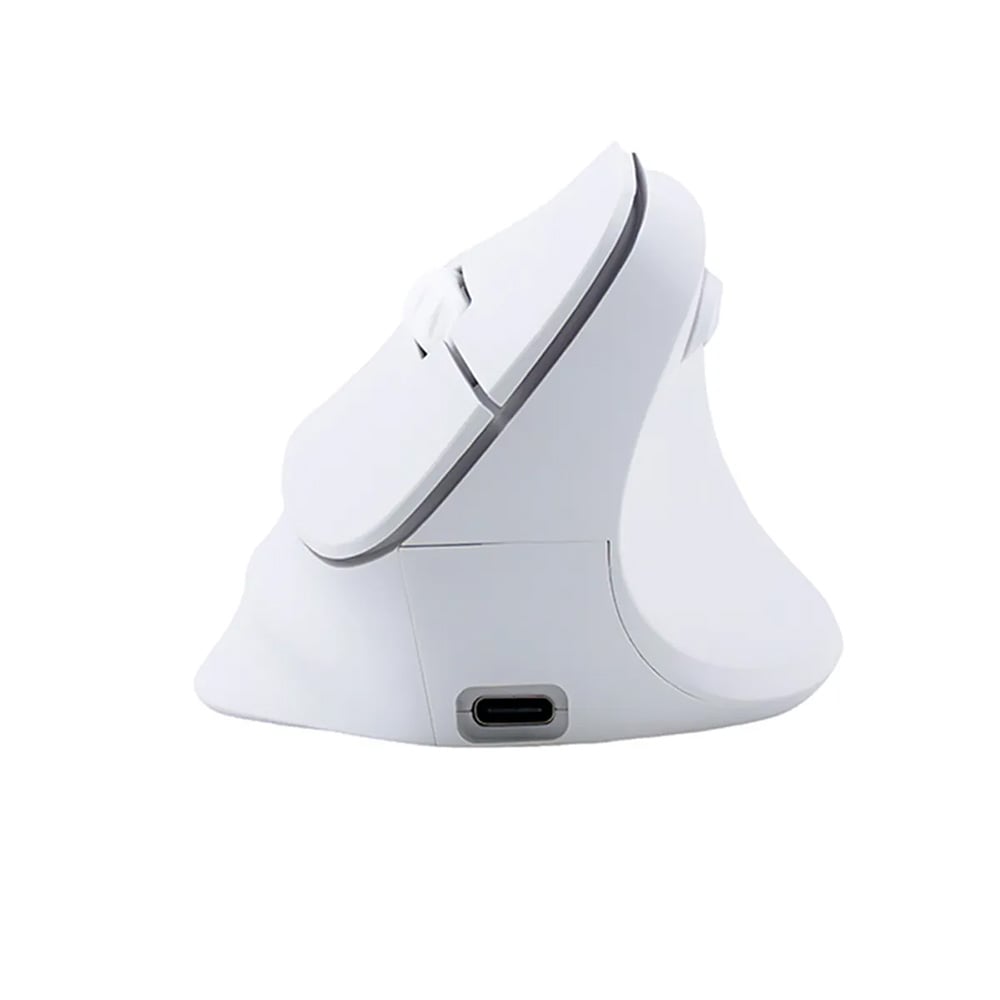 MOUSE INALÁMBRICO ERGONÓMICO TEROS RGB TE-1236S BLANCO 6 BOTONES CON RUEDA - 5