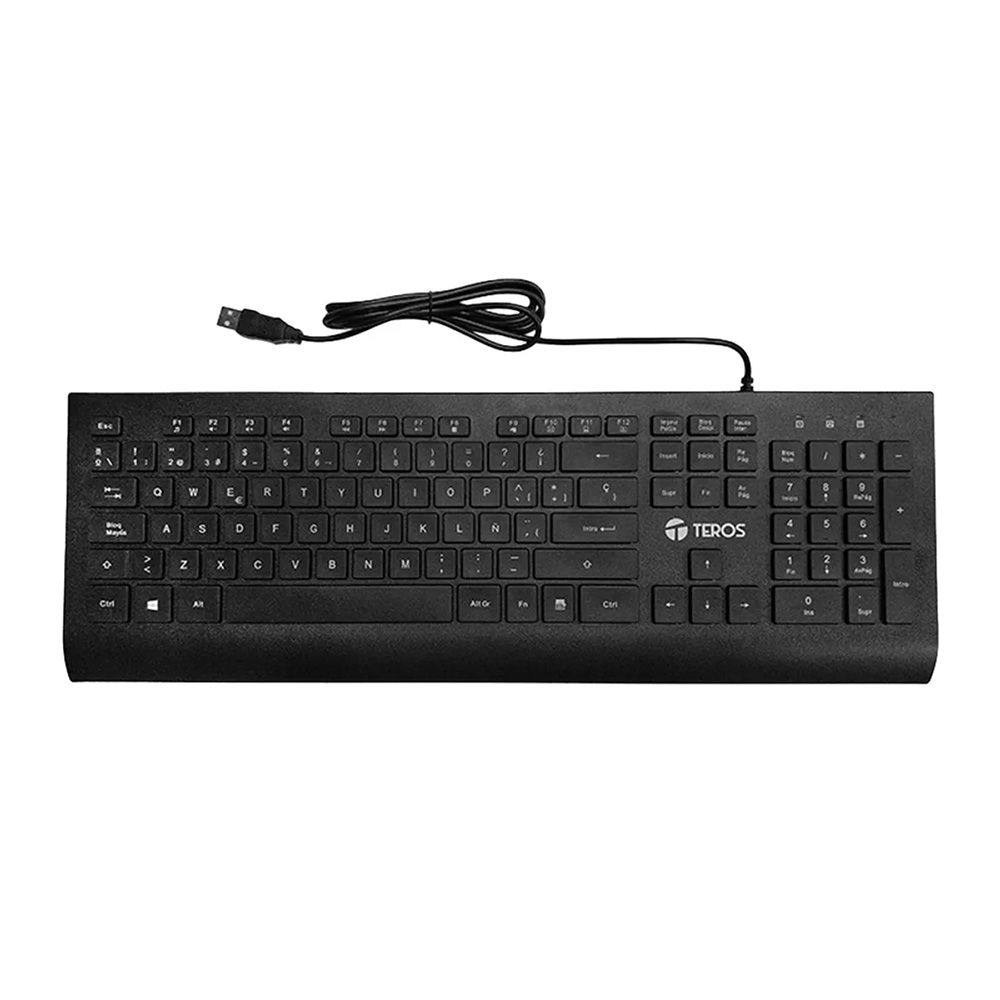 KIT TECLADO Y MOUSE TEROS TE-5010CS USB NEGRO 105 TECLAS 2000 DPI - 2