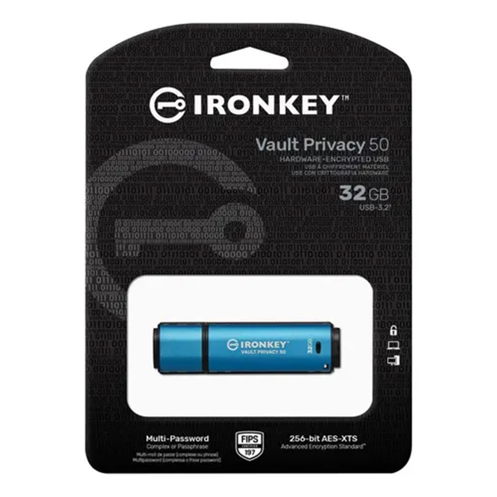 USB IRONKEY VAULT PRIVACY 50 32GB USB 3.2 GEN 1 IKVP50/32GB - 1