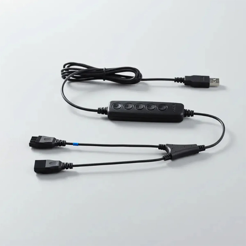 CABLE USB-A AXTEL CON CORDÓN DE ENTRENAMIENTO PARA AURICULARES CALL CENTER - 2