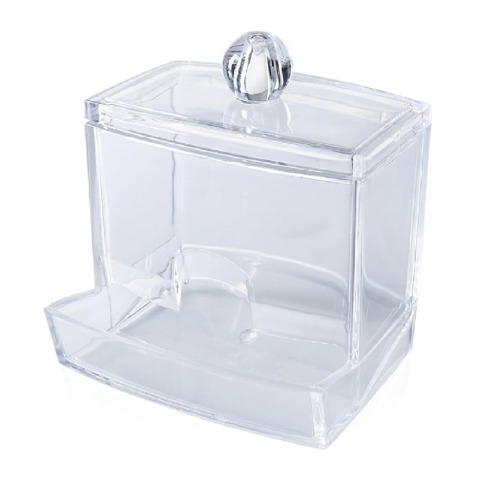 SOPORTE DE ACRÍLICO TRANSPARENTE PARA HACER HISOPOS - 1