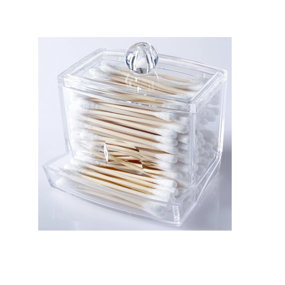 SOPORTE DE ACRÍLICO TRANSPARENTE PARA HACER HISOPOS - 2