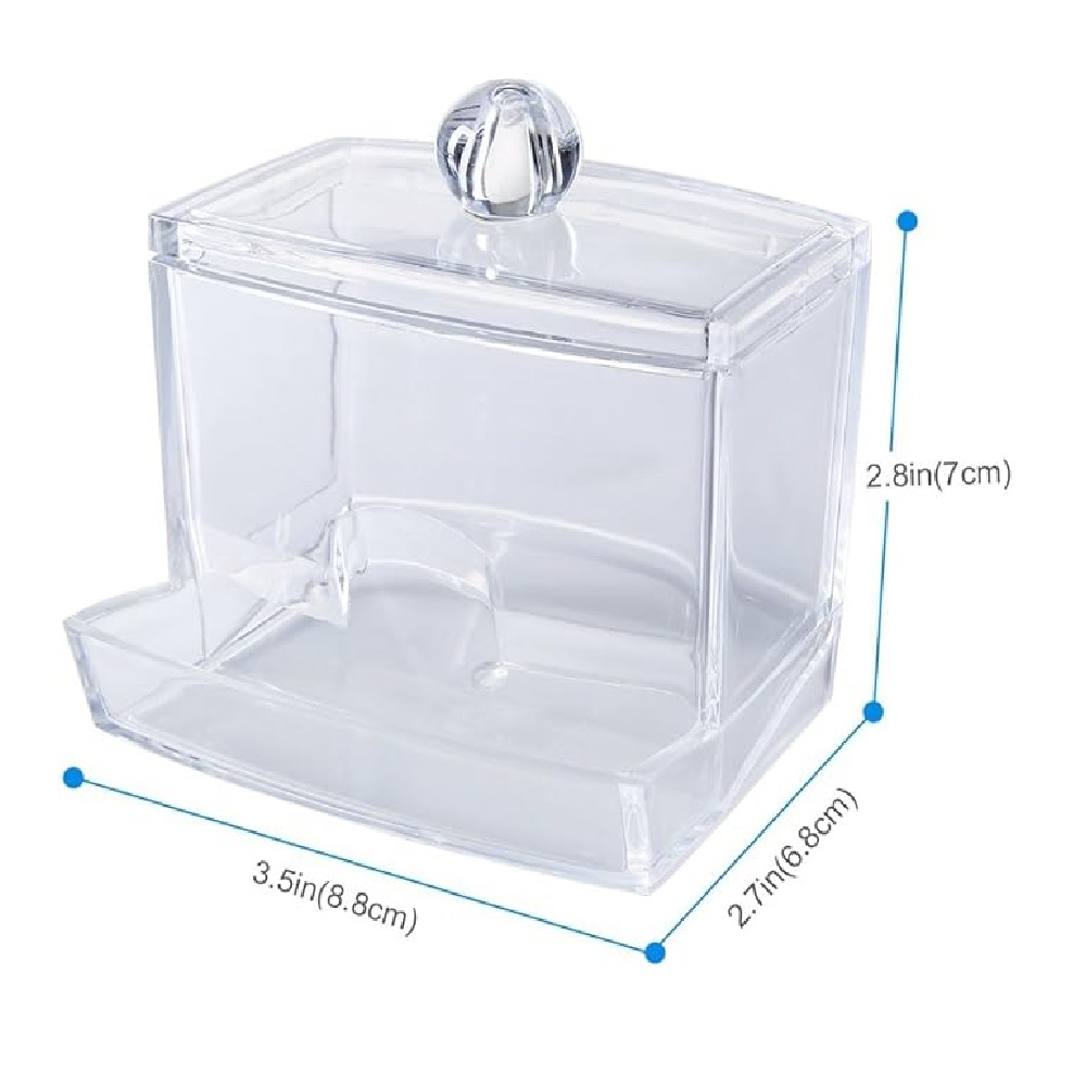 SOPORTE DE ACRÍLICO TRANSPARENTE PARA HACER HISOPOS - 3