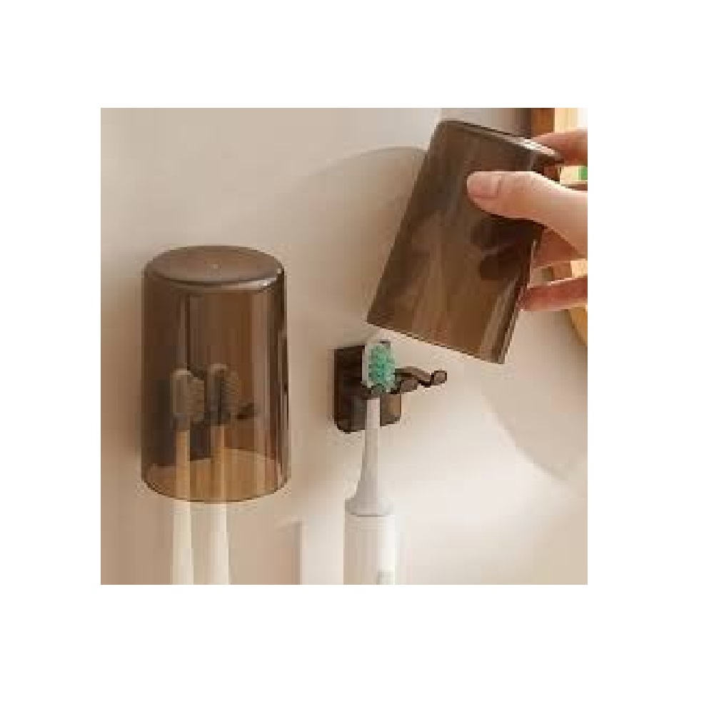 SOPORTE CON VASO PARA CEPILLO DE DIENTES - 1