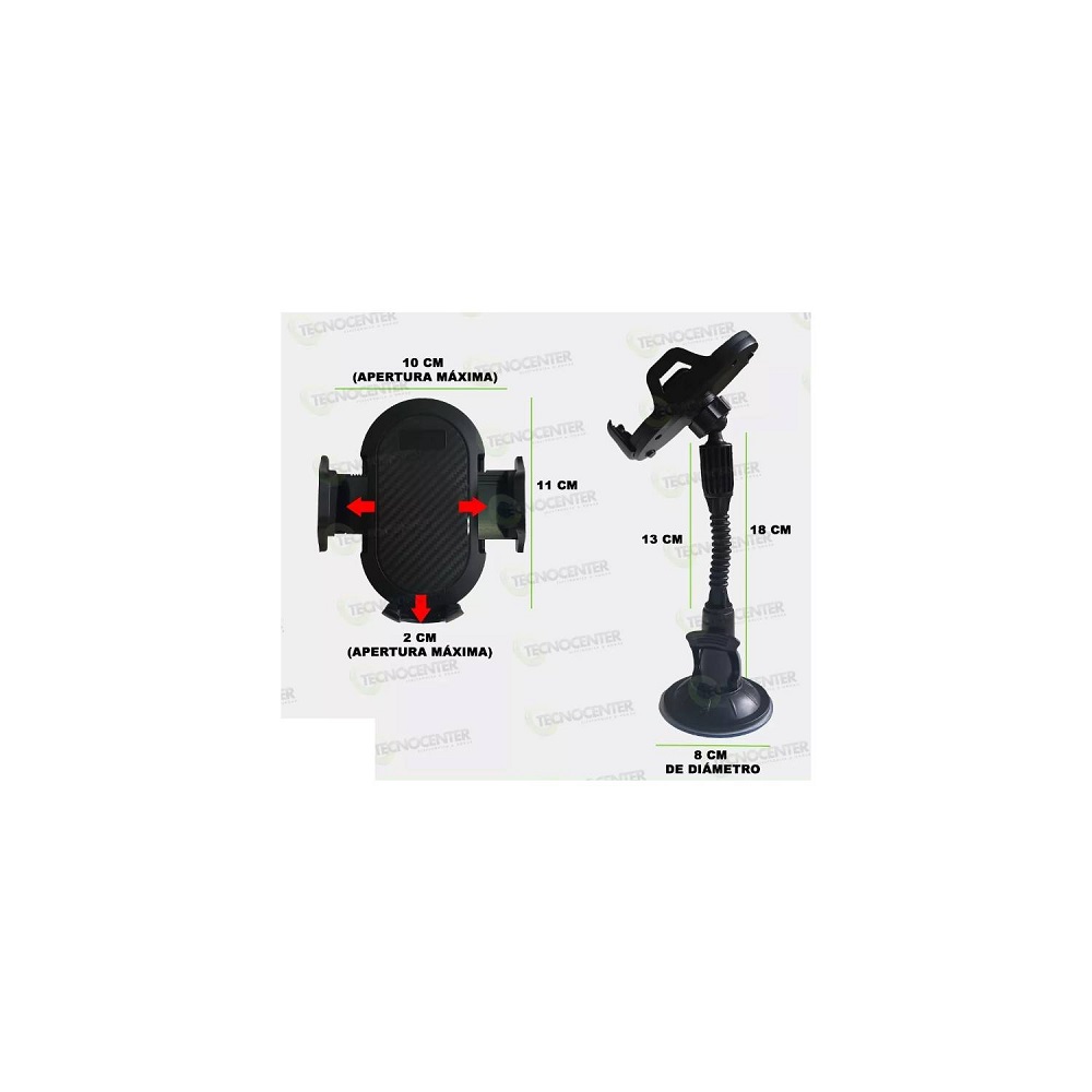 SOPORTE HOLDER CELULAR PARA PARABRISAS DEL AUTO - 2