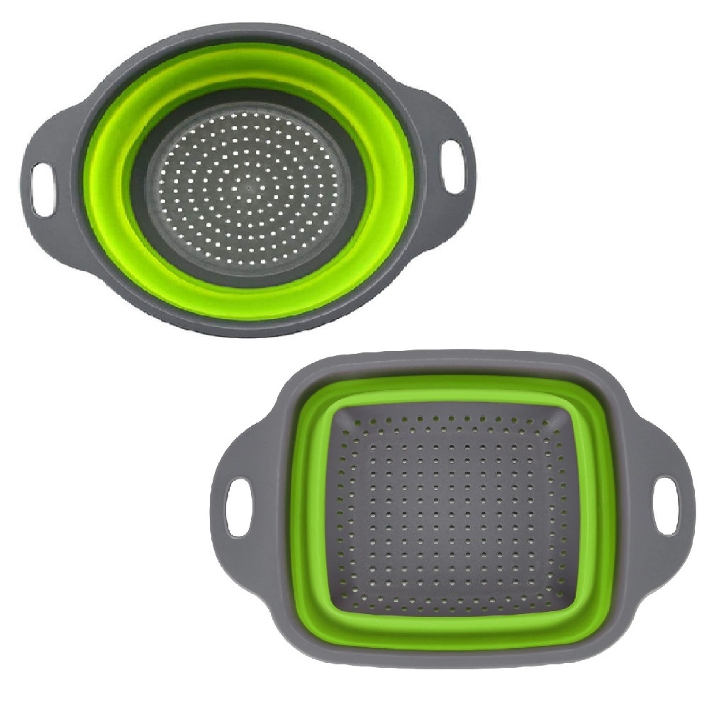 COLADOR ESCURRIDOR PEGABLE CUADRADO O CIRCULAR - 1