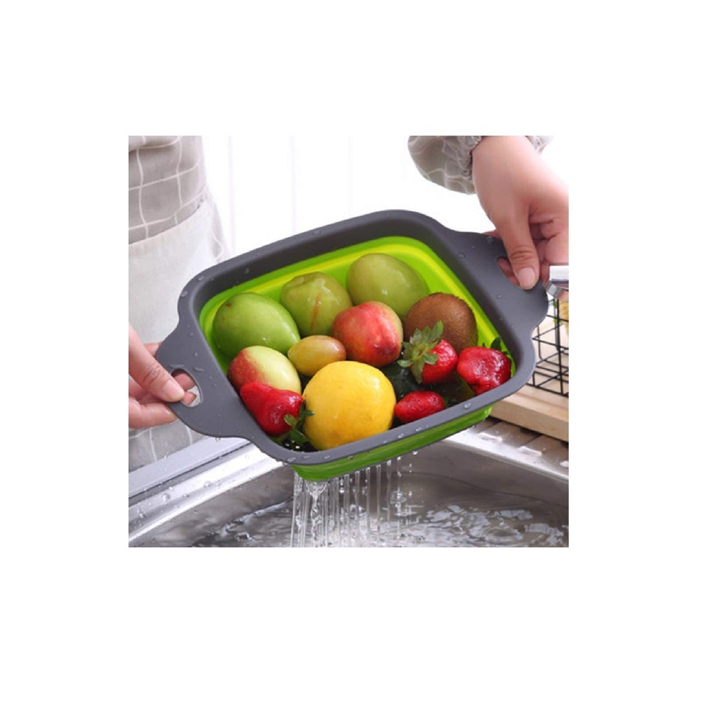 COLADOR ESCURRIDOR PEGABLE CUADRADO O CIRCULAR - 2