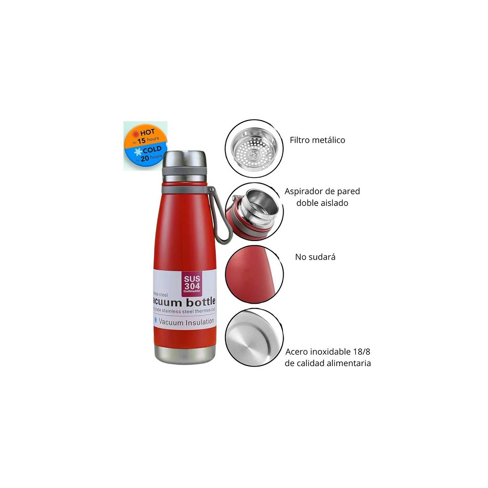 BOTELLA TÉRMICA DE ACERO INOXIDABLE DE 800 ML - 3