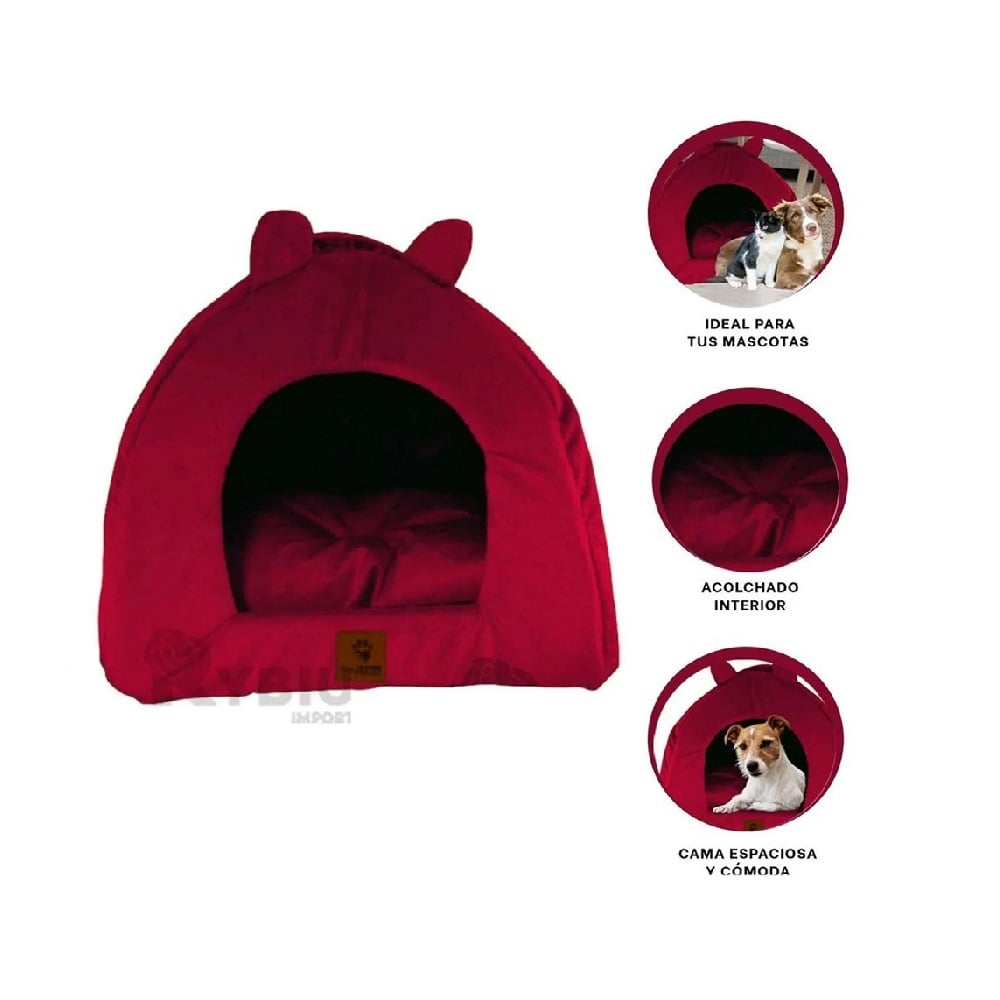 CAMA PERROS Y GATOS ACOLCHADA TALLA M - 1