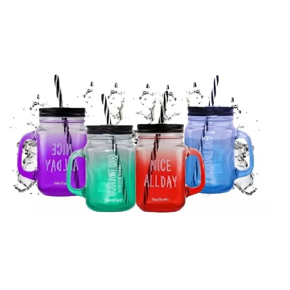 SET DE 4 VASOS CON SORBETE DISEÑO VARIADO - 1