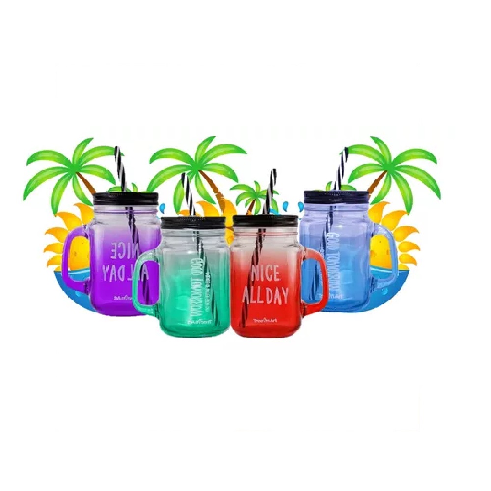 SET DE 4 VASOS CON SORBETE DISEÑO VARIADO - 2