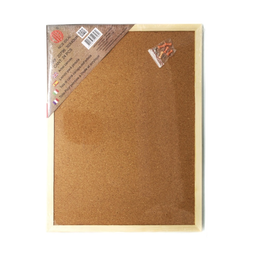 PIZARRA DE CORCHO 30 X 40CM - 1
