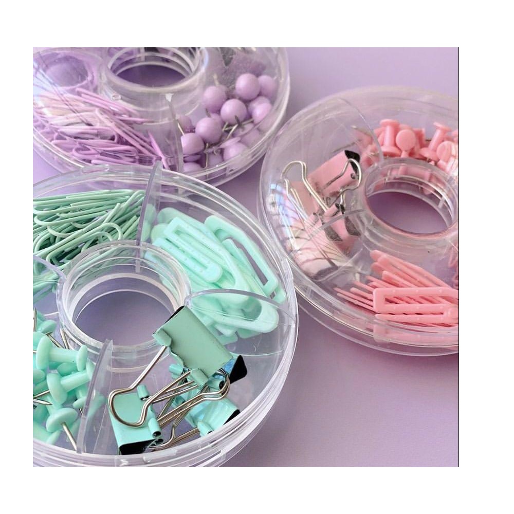 SET 3 CLIPS PARA PAPELERÍA COLORES VARIADOS - 1