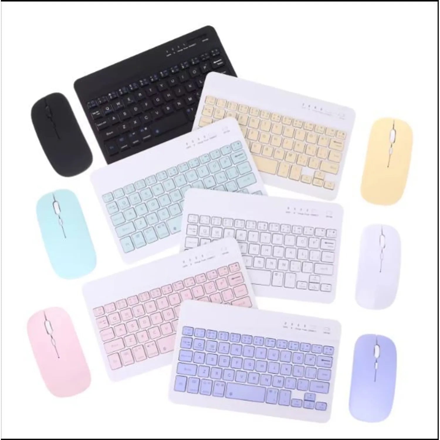 TECLADO MOUSE BLUETOOTH INALAMBRICO PC TABLET MAC IPAD - 2