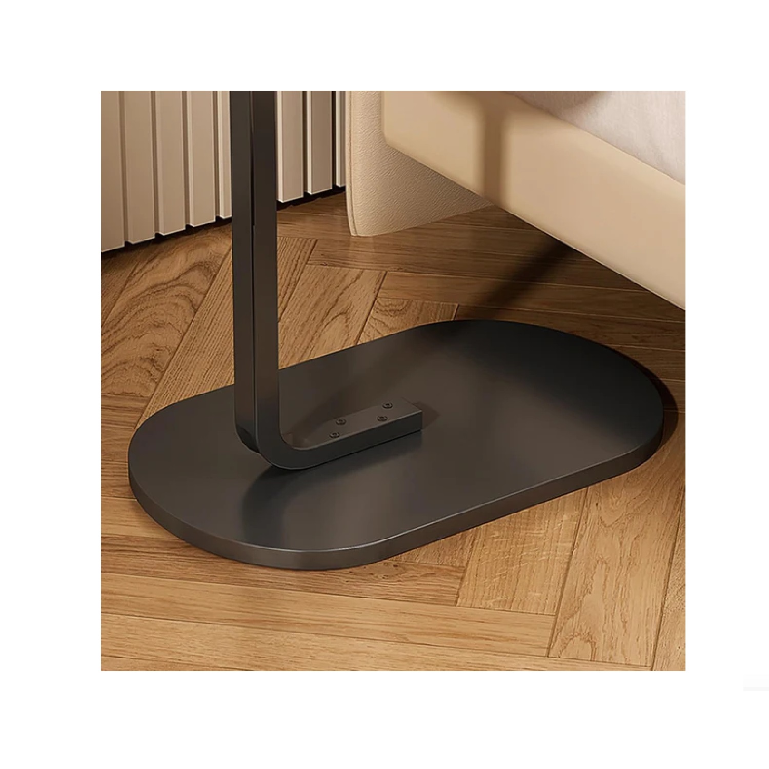 MESA AUXILIAR DE CENTRO OVAL COLOR MARRÓN - 3