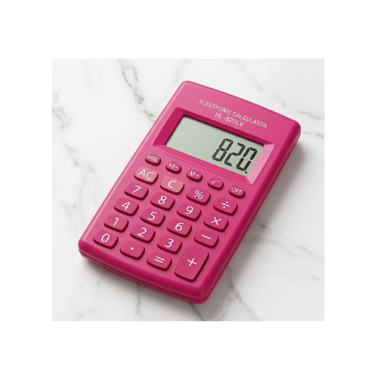 CALCULADORA COMPACTA HL-820LV COLOR AZUL - 1
