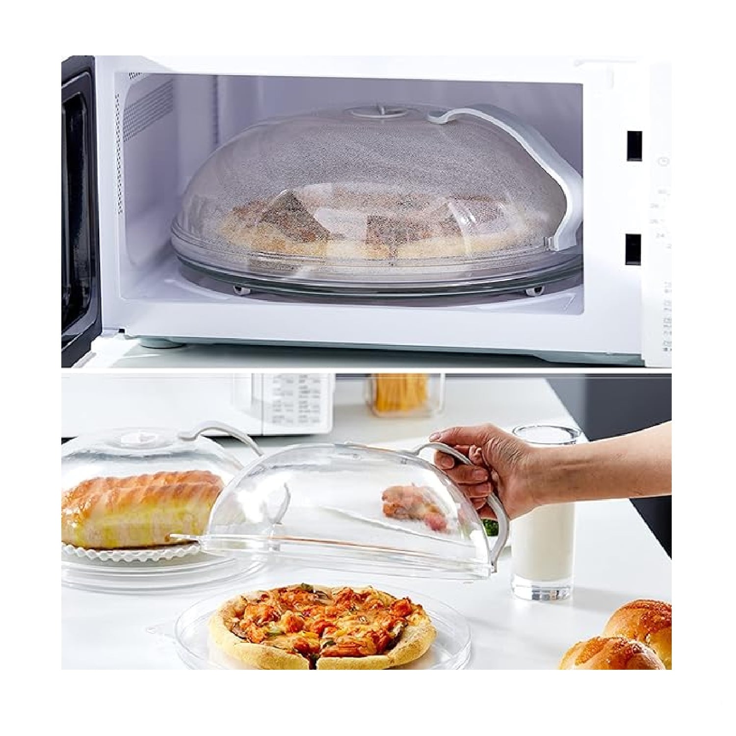 TAPA ANTISALPICADURAS PARA MICROONDAS - 1