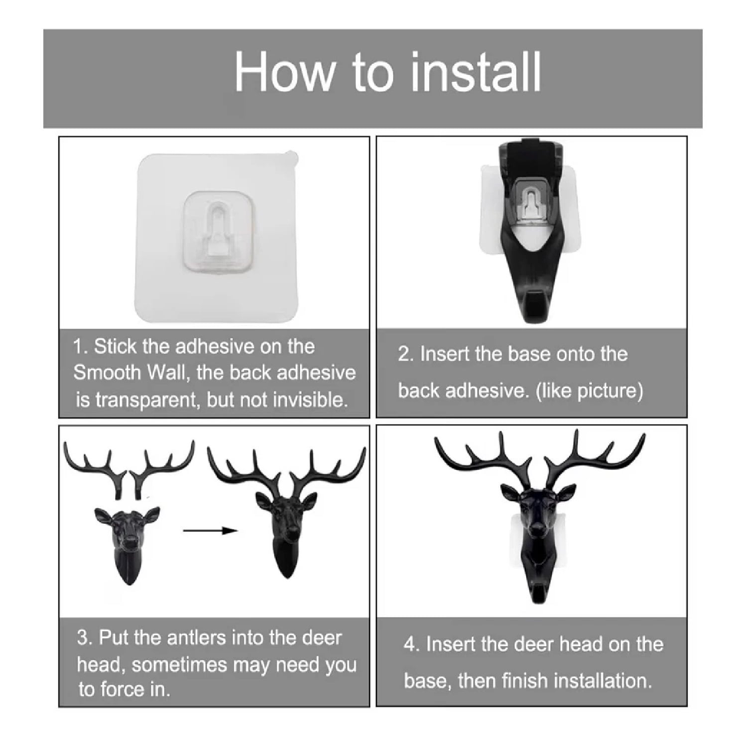 PORTA LLAVES DE PARED DISEÑO CIERVO - 4