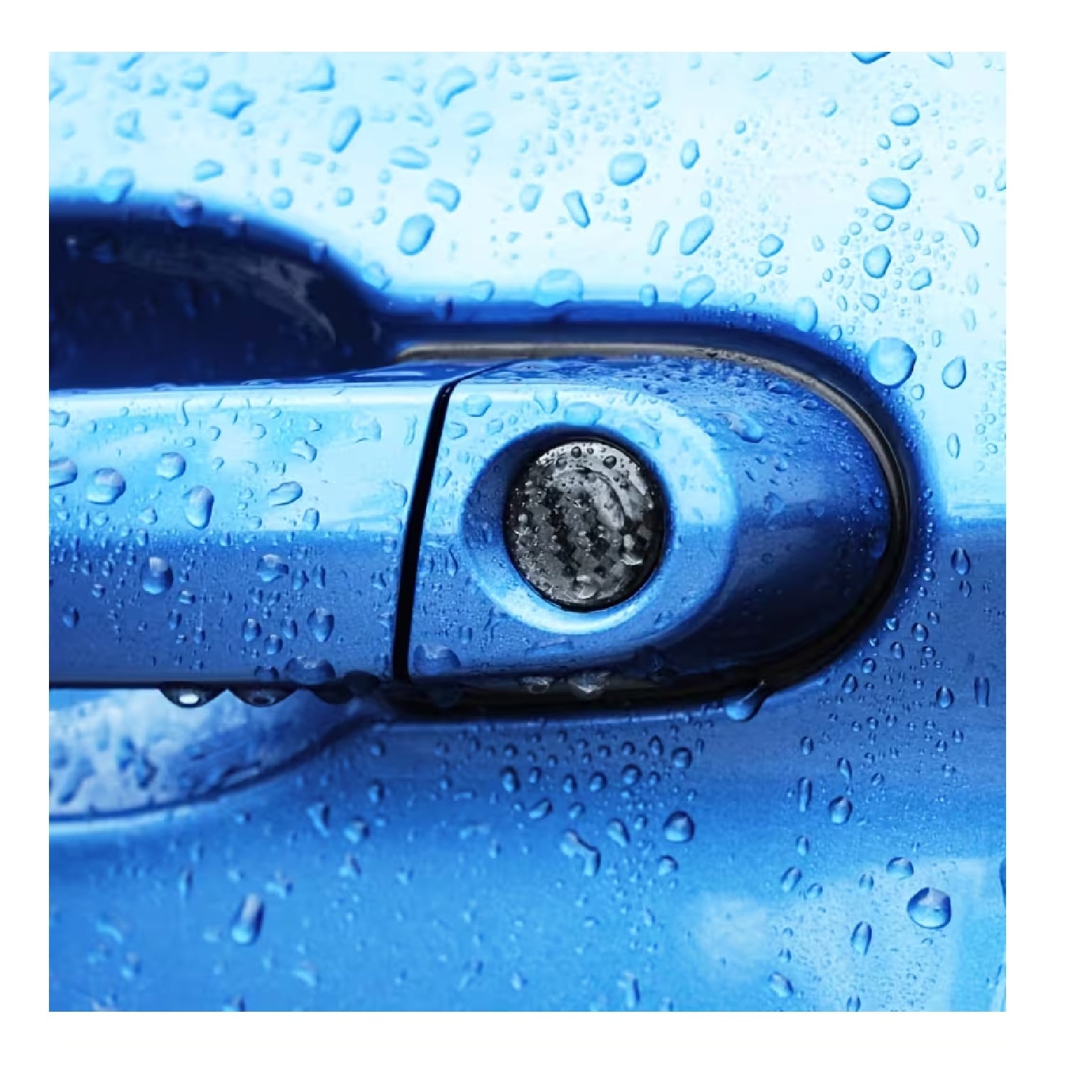 JUEGO DE 6 PEGATINAS PROTECTORAS DE 20 MM PARA AGUJERO DE LLAVE DE PUERTA DE COCHE TRANSPARENTE TM - 4