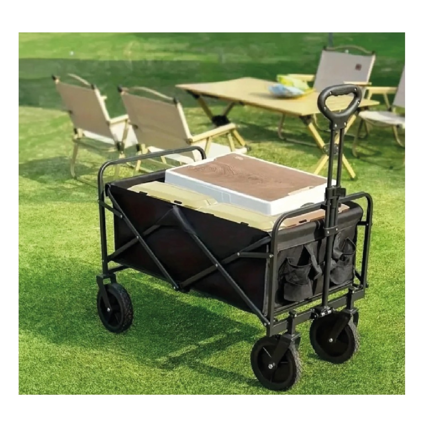 CARRO CAMPING PLEGABLE MULTIFUNCIONAL 71 X 45.5 X 91 CM - 1