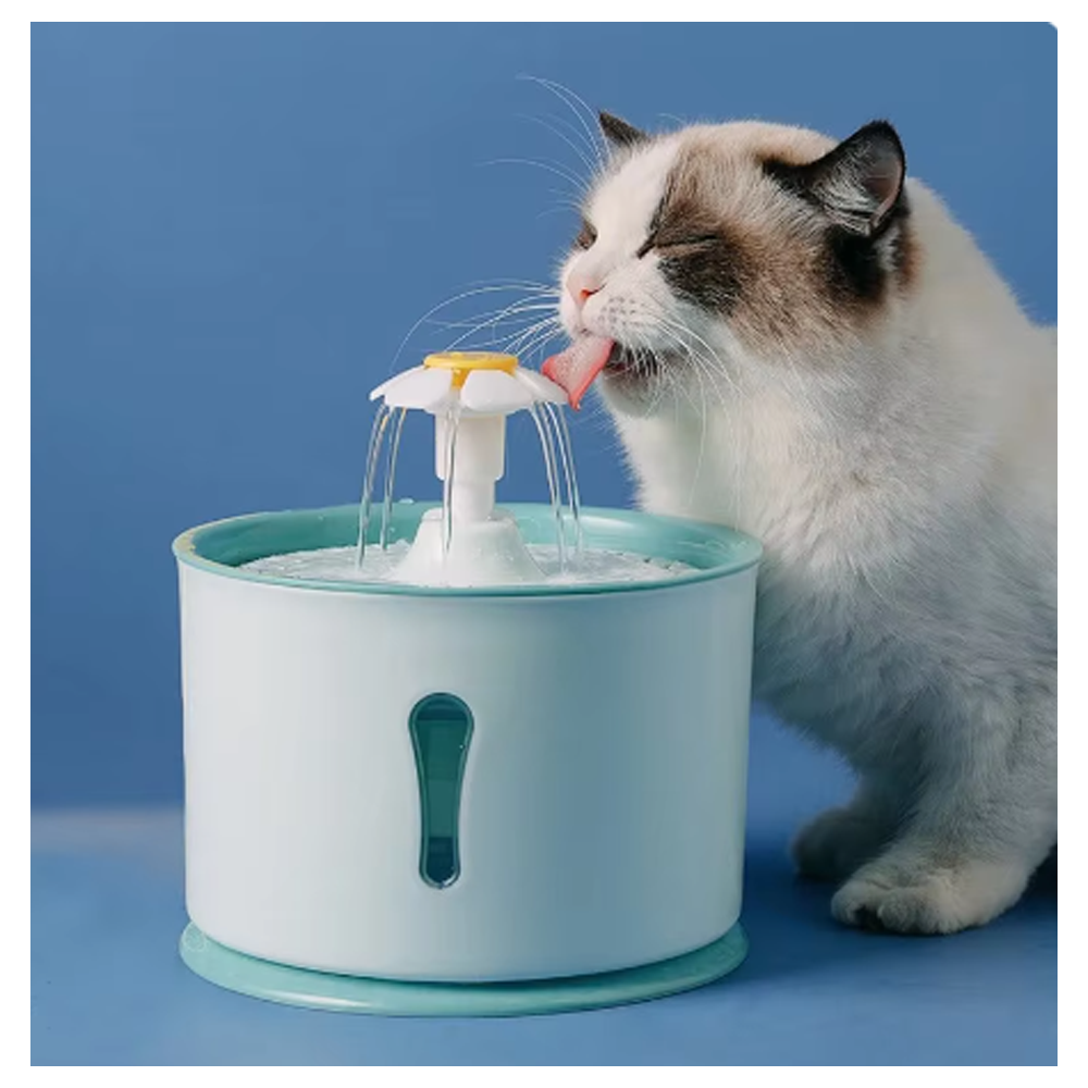 FUENTE AGUA GATOS ANAVAPETS BEBEDERO AUTOMATICO PET CELESTE - 2