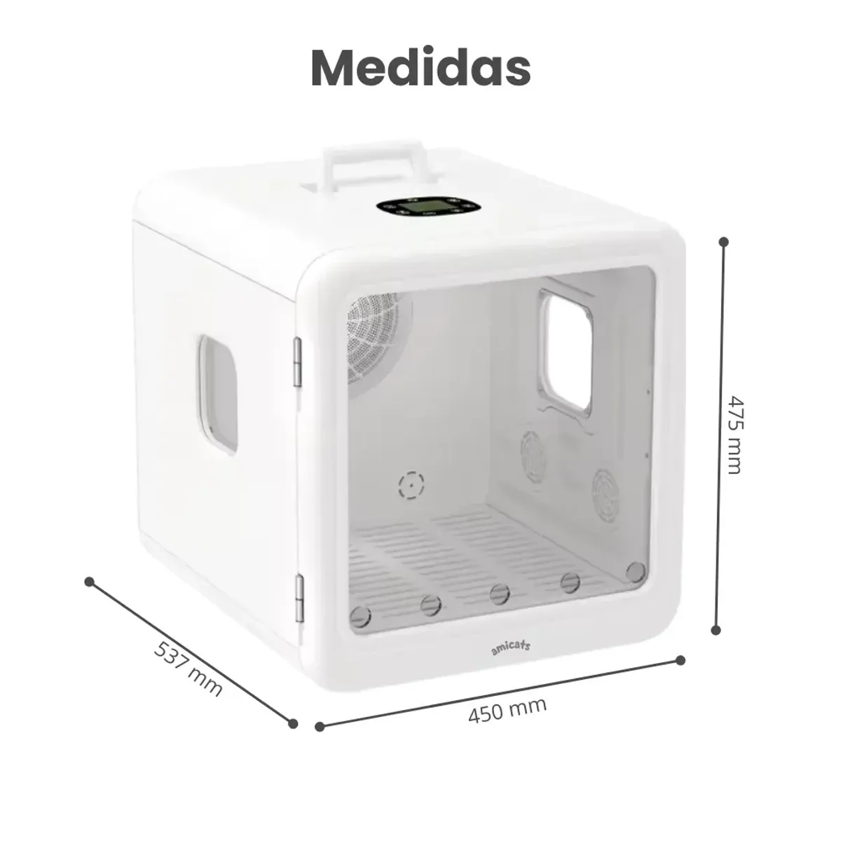 CABINA SECADOR DE MASCOTAS INTELIGENTE AMICATS - 5