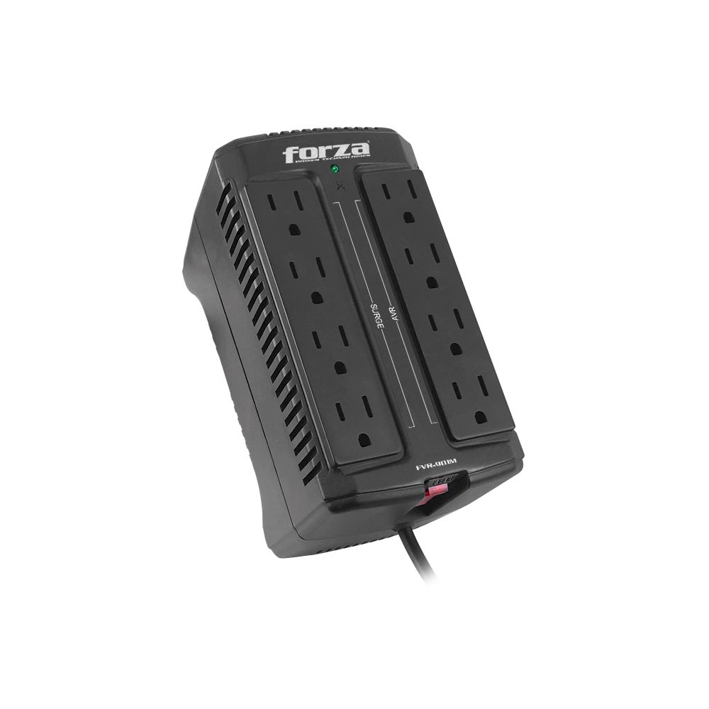 ESTABILIZADOR FORZA FVR-902 900VA/450W, 8 NEMAS, PROTECCION NIVEL 4 - 5