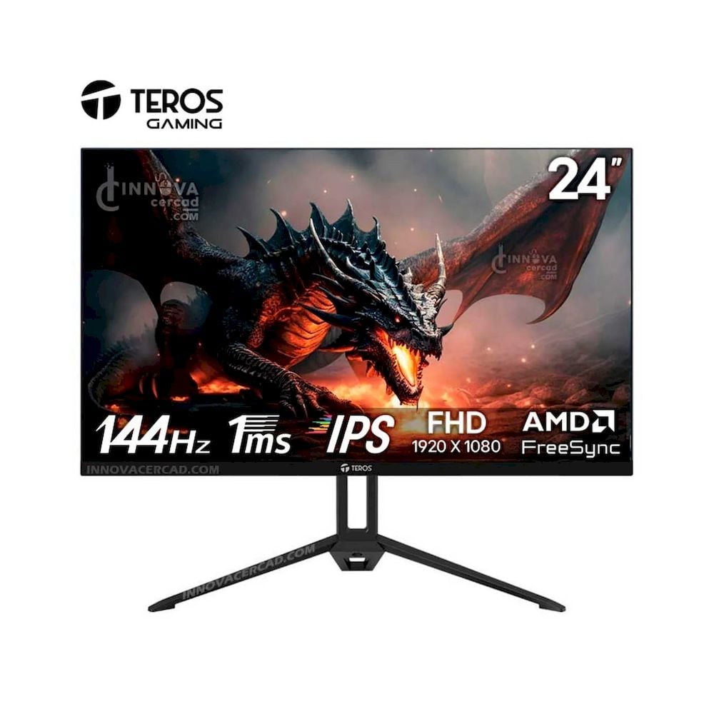 MONITOR GAMER TEROS TE-2417S 23.8' IPS FULL HD 144HZ 1MS HDMI DISPLAYPORT CON PARLANTES - 1