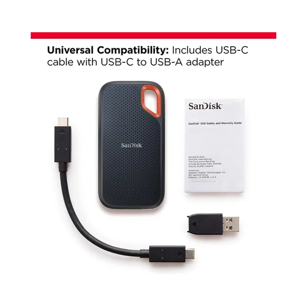 DISCO SSD EXTERNO SANDISK EXTREME 1TB RESISTENTE AL AGUA DISCO EXTERNO SSD SANDISK E61 DISCO PORTATIL - 7