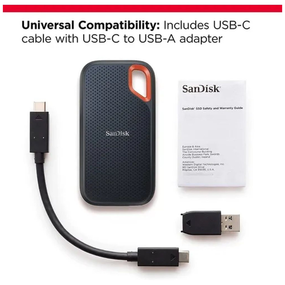 DISCO SSD EXTERNO SANDISK EXTREME 4TB RESISTENTE AL AGUA DISCO EXTERNO SSD SANDISK E61 DISCO PORTATIL - 6
